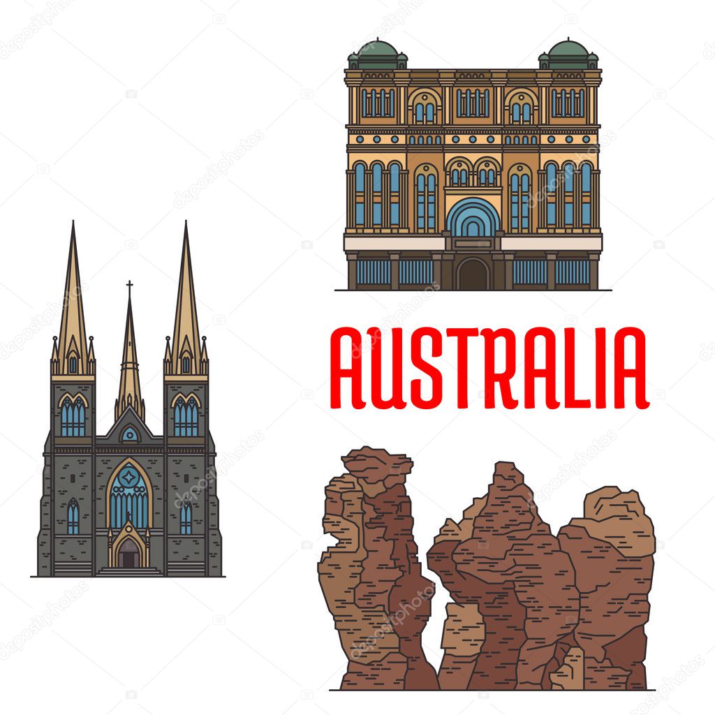 Historic architecture and sightseings of Australia