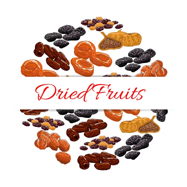 Dried fruits product emblem Stock Vector Image by ©Seamartini #128277910