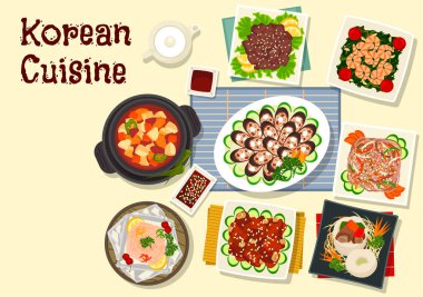 Kore mutfağının geleneksel Barbekü yemekleri simgesi
