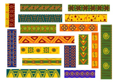Afrika etnik süsler ve dekoratif desen
