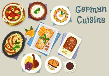 Alman mutfağı Noel yemekleri yemek simgesi