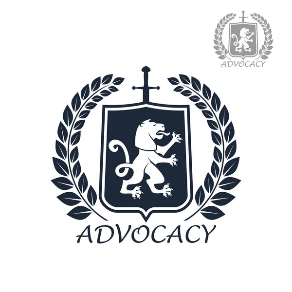 Advocacy vector icono aislado o emblema — Vector de stock