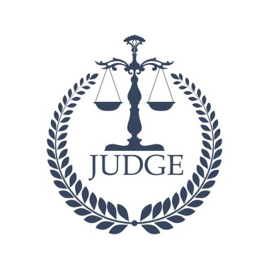 Justitia Kantar veya ölçekler ve defne çelengi