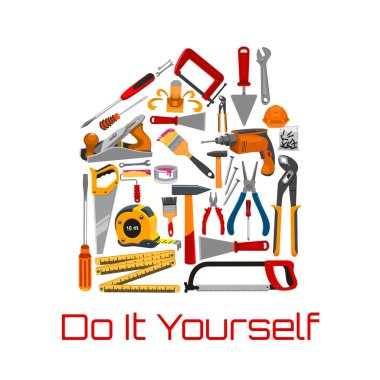 Tools or equipment for repair, building instrument clipart