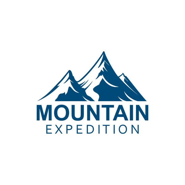 Mountain expedition alpin sport vektor symbol — Stock vektor