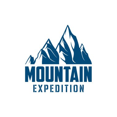 Alp dağ seferi spor vektör simgesi