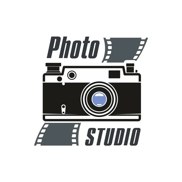 Foto studio fotocamera vettoriale icona — Vettoriale Stock