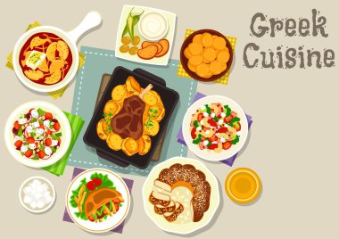 Yunan mutfağı yemek tatlı simgesi olan