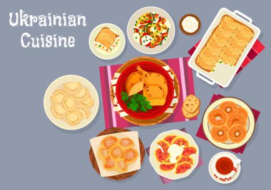 Ukrayna mutfağından geleneksel öğle yemekleri simgesi