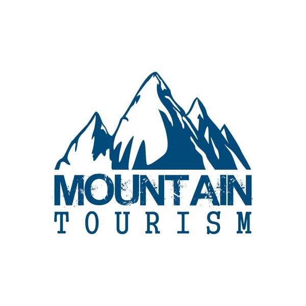 Tourisme de montagne icône vectorielle de sport — Image vectorielle