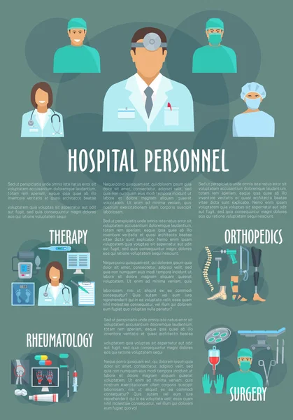 Infográficos vetoriais médicos ou hospitalares —  Vetores de Stock