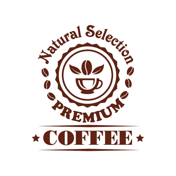 Premium kawa sklep lub kawiarnia wektor ikona — Wektor stockowy