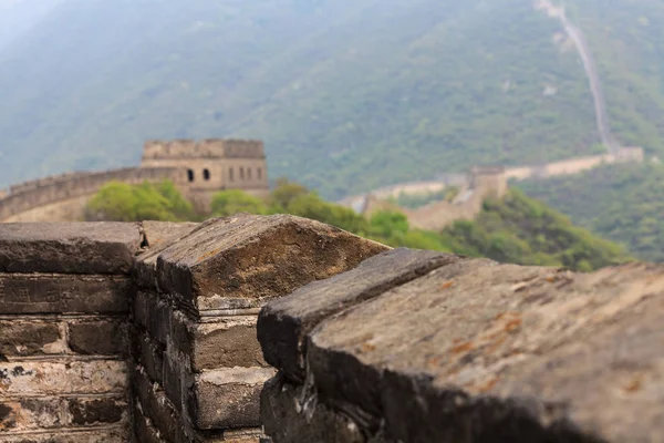 中国の万里の長城の欄干 — ストック写真