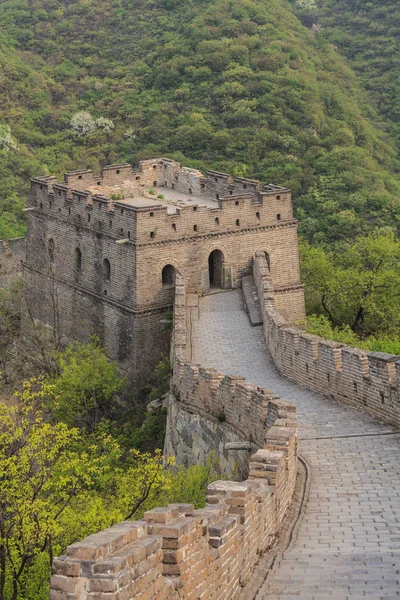 Tour de guet de la Grande Muraille avec plate-forme d'observation — Photo