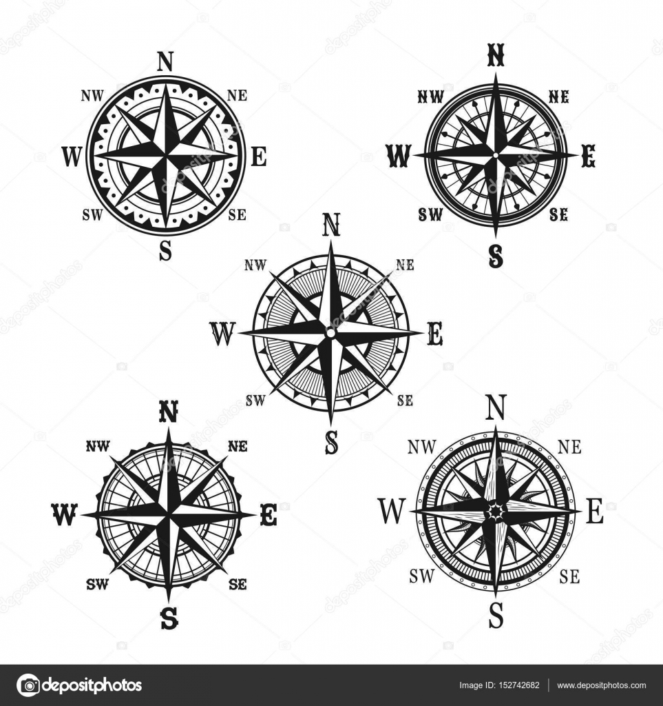 Boussole De Navigation Marin Symbole De Voyage Nautique