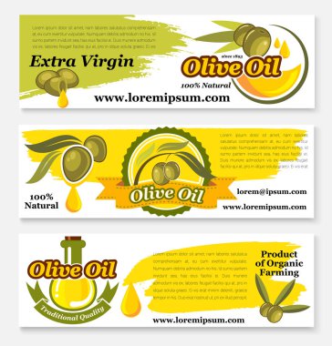 Zeytinyağı afiş gıda tasarımı için