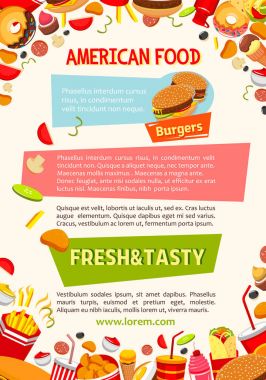 Vektör poster lokanta poster aperatifler ve yemek
