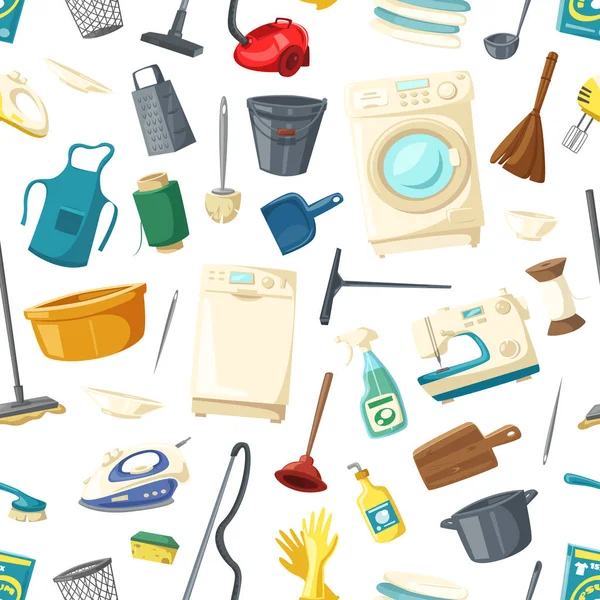 Χωρίς ραφή πρότυπο διάνυσμα του καθαρισμού είδη για το σπίτι — Διανυσματικό Αρχείο