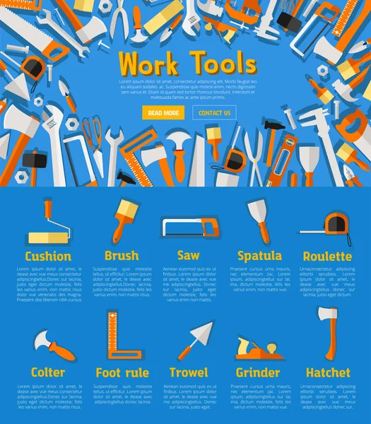 İş araçları poster donanım mağaza tasarımı için