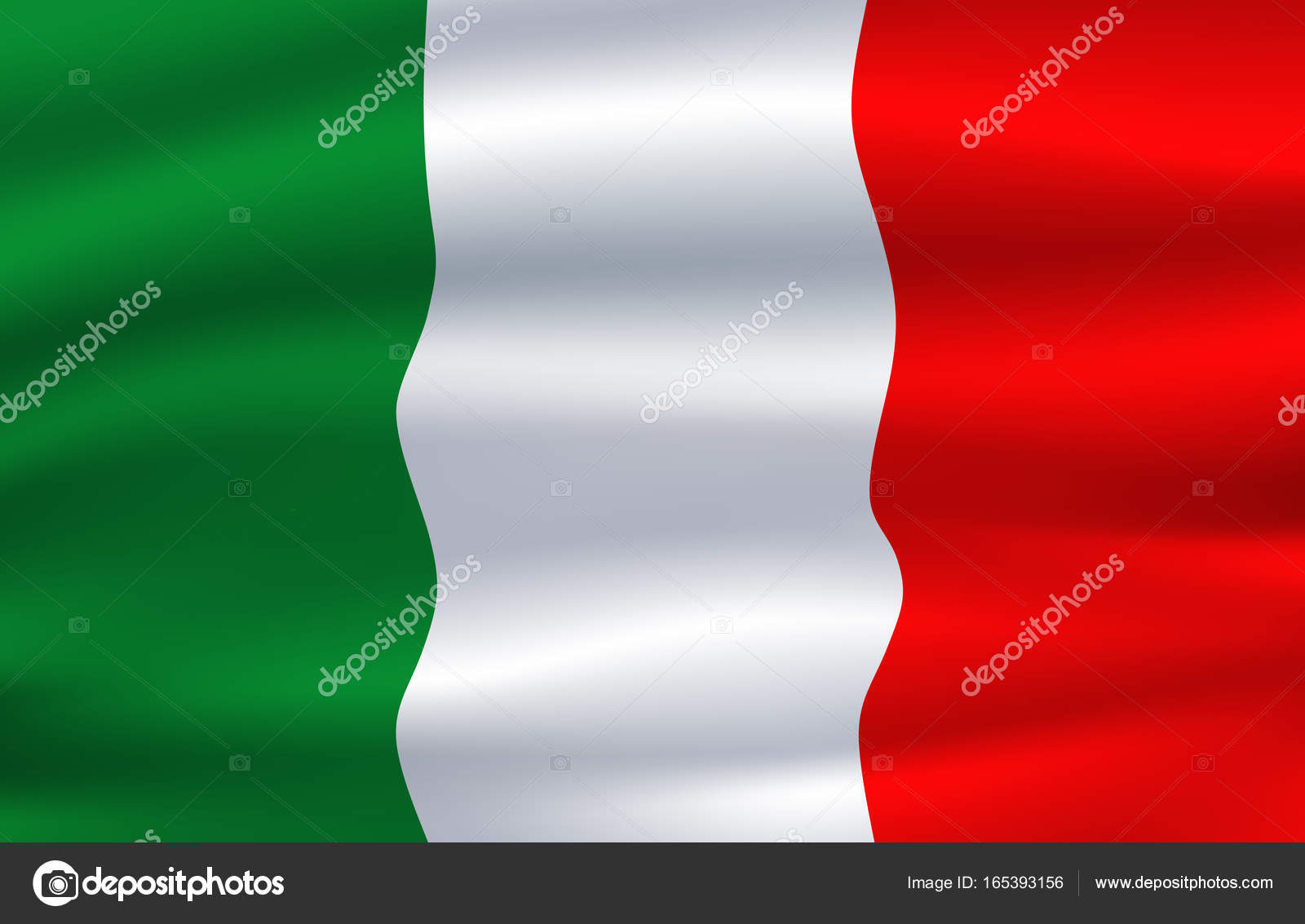 Italien-Flagge. Vektor italienisches Nationalsymbol Stock-Vektorgrafik von  ©Seamartini 165393156