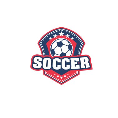 Futbol ya da futbol topu simgesini spor takım rozeti