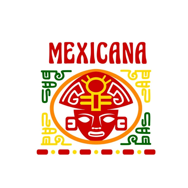 Diseño de emblema de restaurante mexicano de comida rápida — Vector de stock