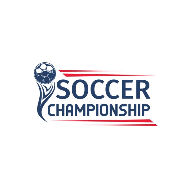 Símbolo de competición de fútbol o deporte de fútbol — Vector de stock