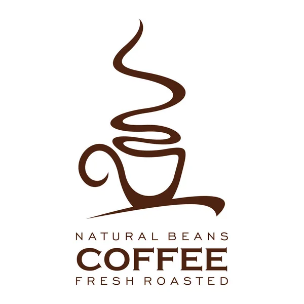 Filiżanka kawy z ikonki steam dla żywności, napój projekt — Wektor stockowy