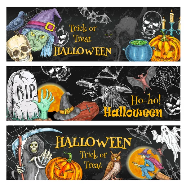 Cadılar Bayramı ürkütücü gece parti kara tahta afiş