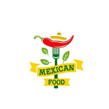 Biber biber jalapeno Meksika yemeği vektör simgesi