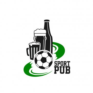 Spor bira pub izole simgesi
