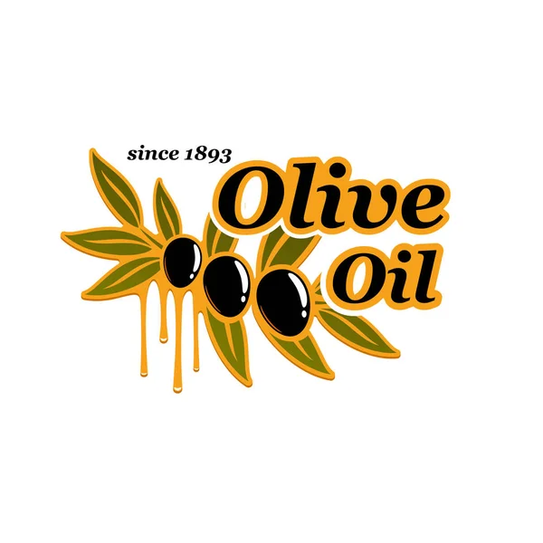 Oliwy z oliwek, oliwki produkcie wektor ikona do gotowania — Wektor stockowy