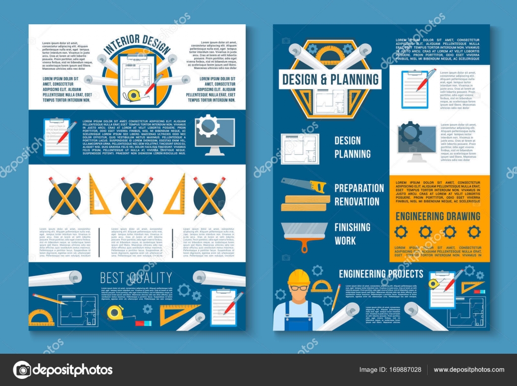 Bouw van gebouw, interieur poster set — Stockvector © Seamartini ... Bouw van gebouw, interieur poster set — Stockvector © Seamartini ...