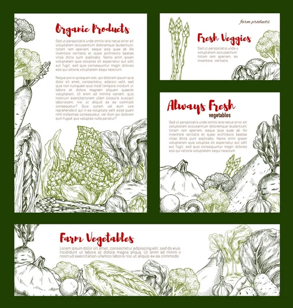 Sebze afiş sebzeler, fasulye, mantar ile