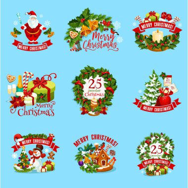 Noel kış tatil simgesi Xmas tasarımı için