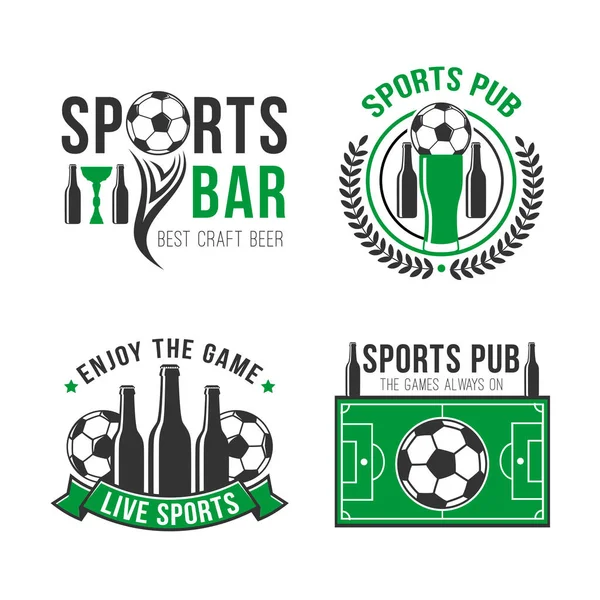 Fußball oder Sport-Bar-Vektor-Symbol — Stockvektor