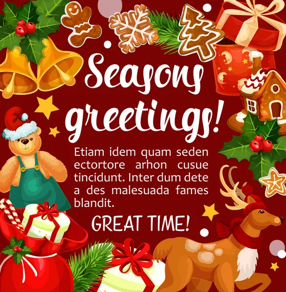 Winter Musterdesign mit handgeschriebenen Typografie und Weihnachten