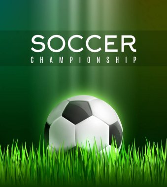 Futbol Spor oyun poster ile 3d futbol topu