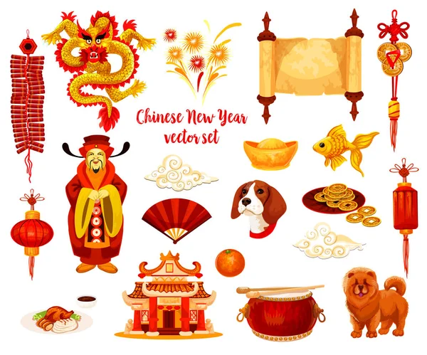Chinois Nouvel An lunaire conception icône de vacances — Image vectorielle