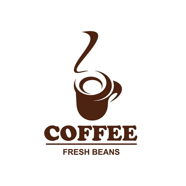 Διάνυσμα εικονίδιο φλιτζάνι καφέ για σχεδιασμό café coffeeshop — Διανυσματικό Αρχείο