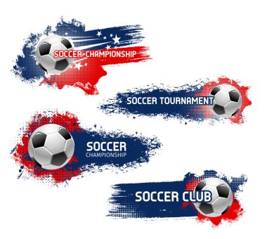 Futbol Şampiyonası için vektör simgeler