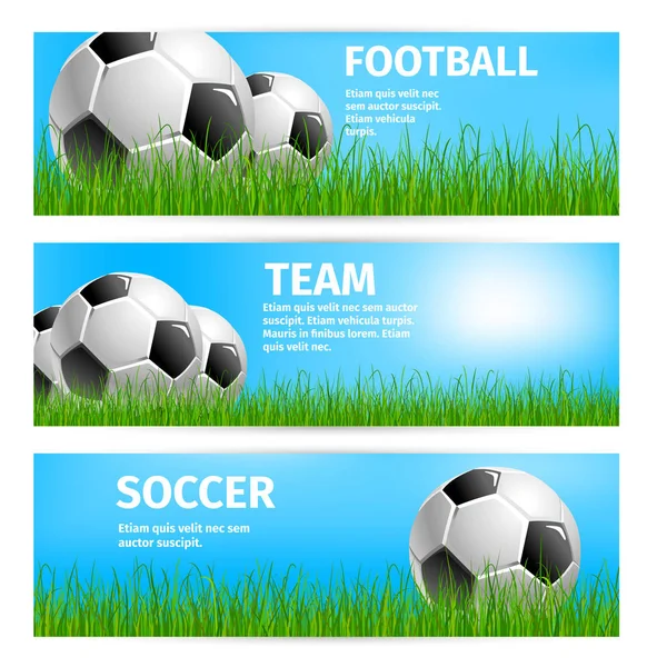 Poster van vector voetbal beker voor voetbal sport team — Stockvector