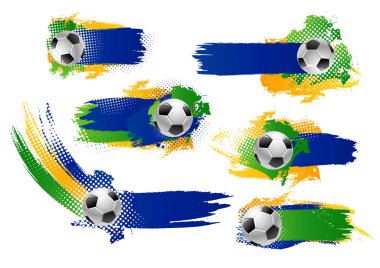 Vektör futbol futbol topu simgeler veya afiş