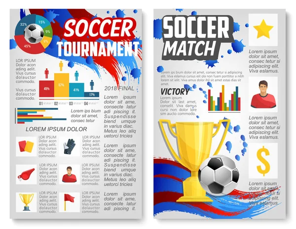 Affiche vectorielle pour match de football ou de sport de football — Image vectorielle