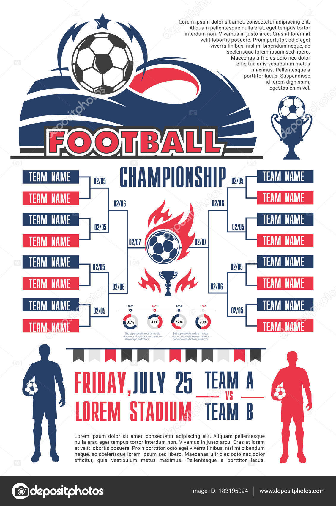 Cartaz De Jogo De Campeonato De Futebol Da Copa Final De Futebol. Modelo De  Banner De Competição De Jogo De Futebol Esporte Com Bola De Futebol E Copo  De Troféu Vencedor, Decorado