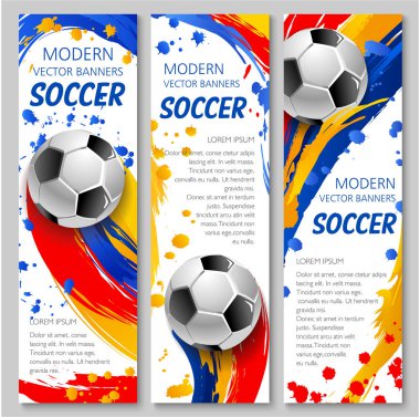 Futbol topu bayrağı Futbol Spor oyun şablonu