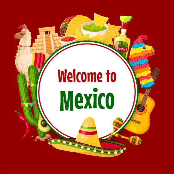 Cartel vector mexicano Cinco de Mayo 5 Mayo vacaciones — Vector de stock