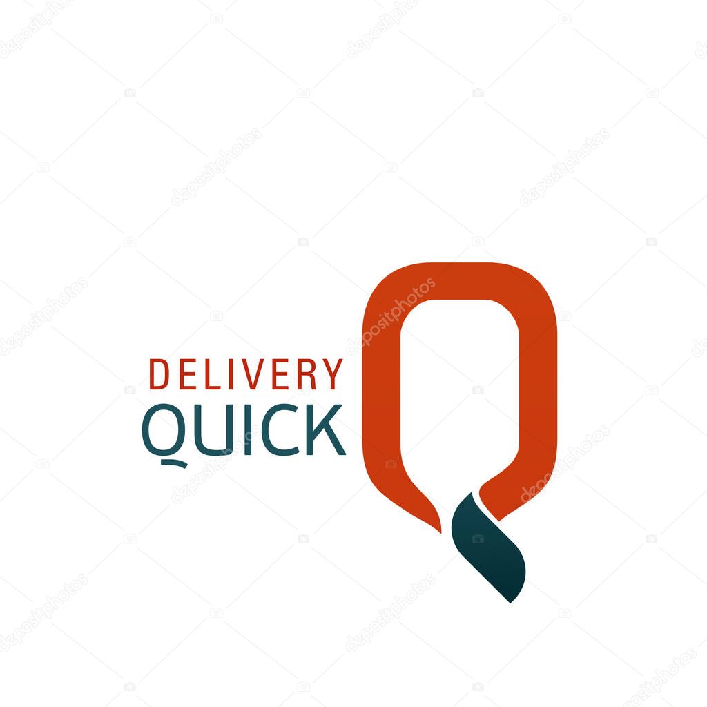 Logo for quick delivery service