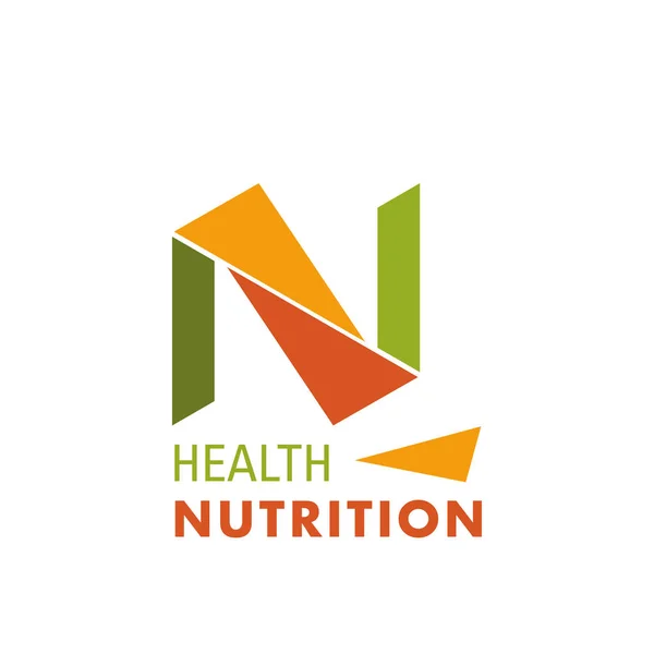 Logo for health nutrition company — Stock Vector