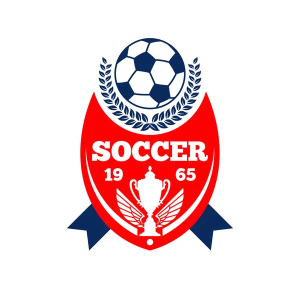 Vector soccer team football club icon — Stock Vector